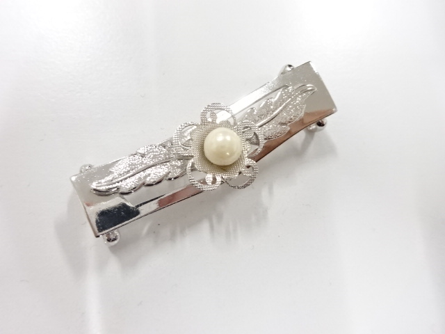 アンティーク　パール　帯留め